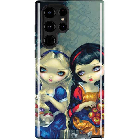 Alice & Snow Fairy Tail with Cat and Raccoon by Jasmine Becket-Griffith Galaxy Cases